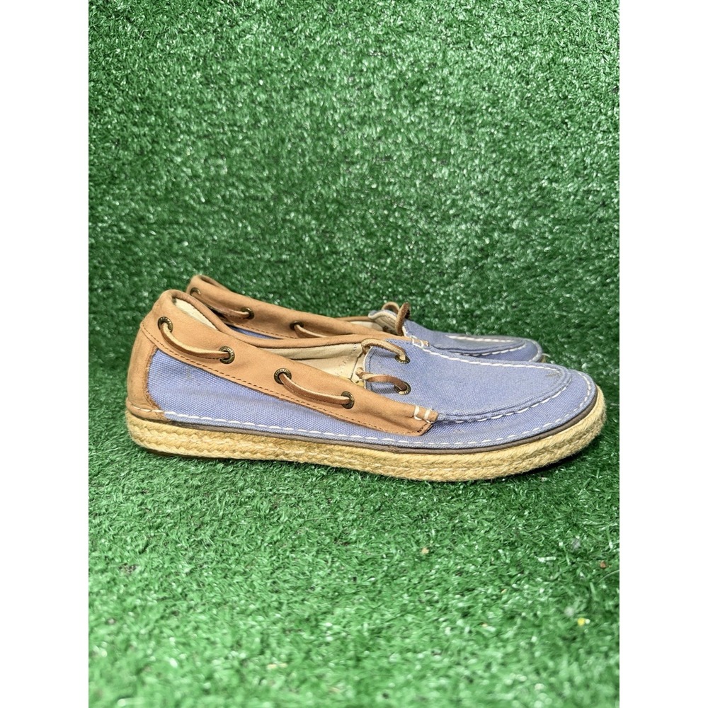 Sperry Boat Sneakers‎ Women's Size 7 Denim Blue Slip On Casual Comfort Shoes